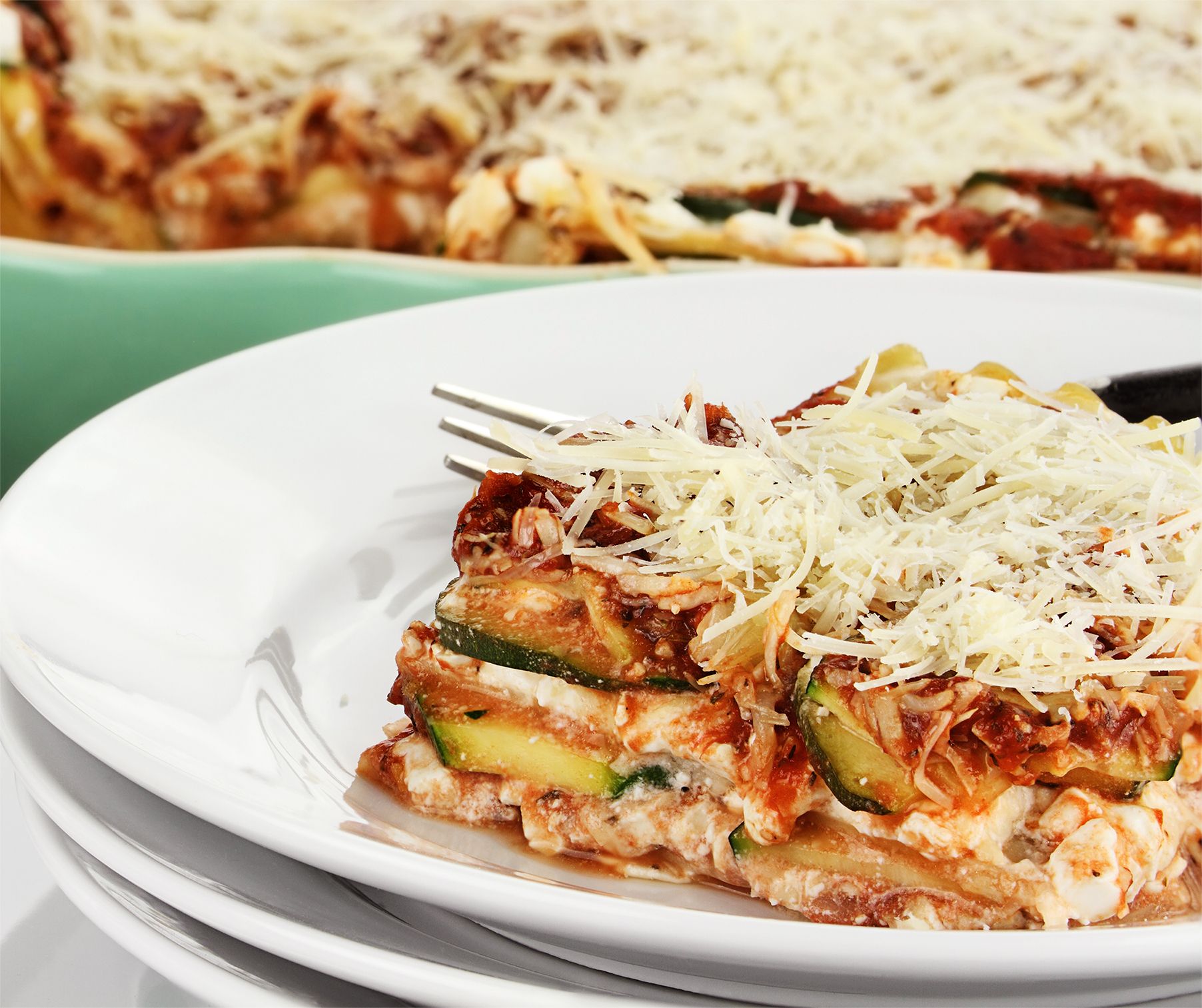 Zucchini eggplant mushroom lasagna 