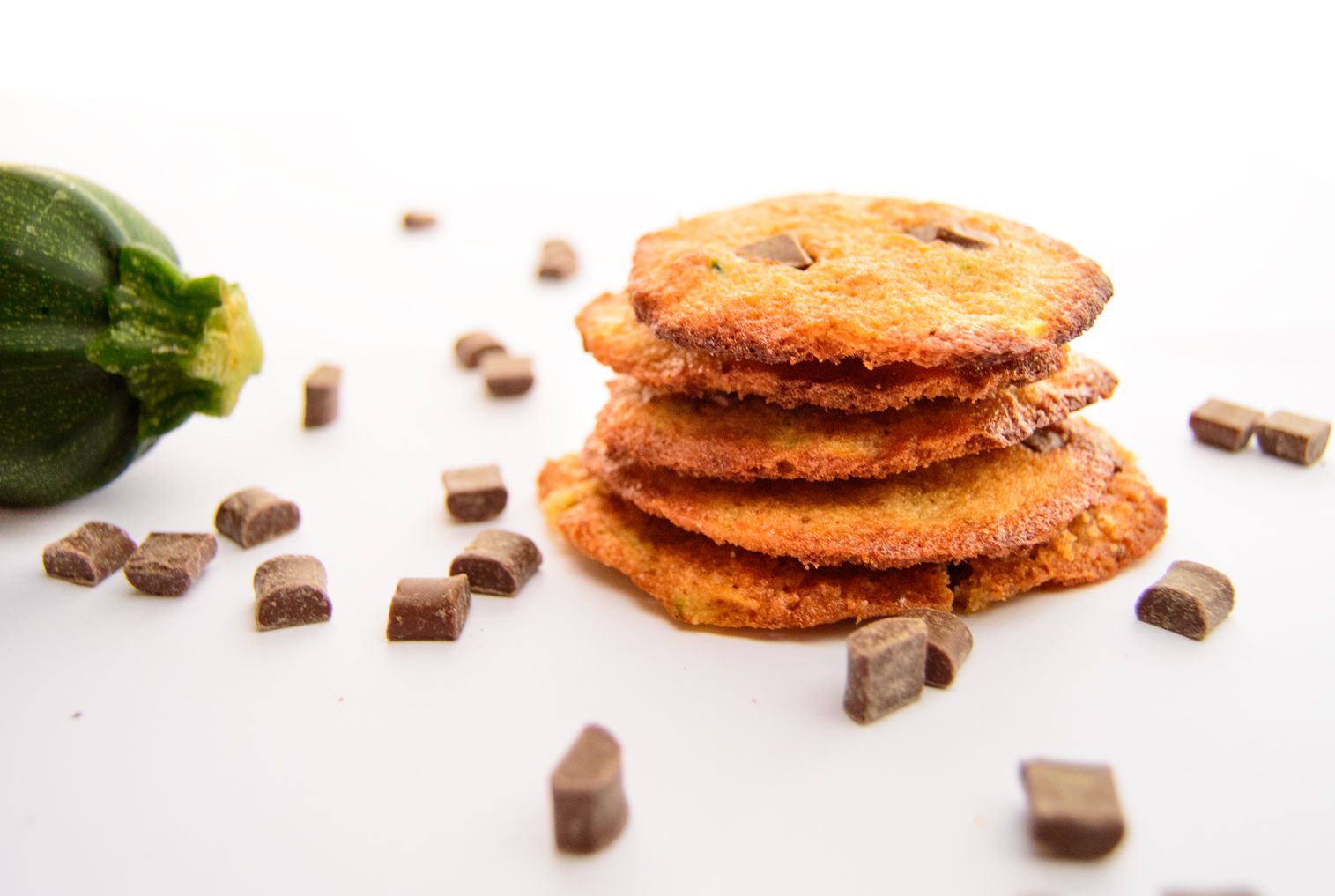 Zucchini oatmeal cookies with chocolate chips