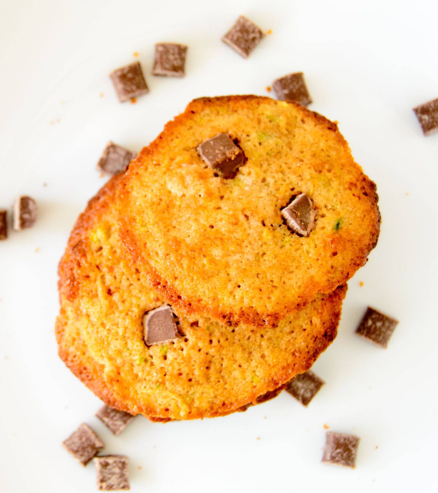 Zucchini oatmeal cookies with chocolate chips