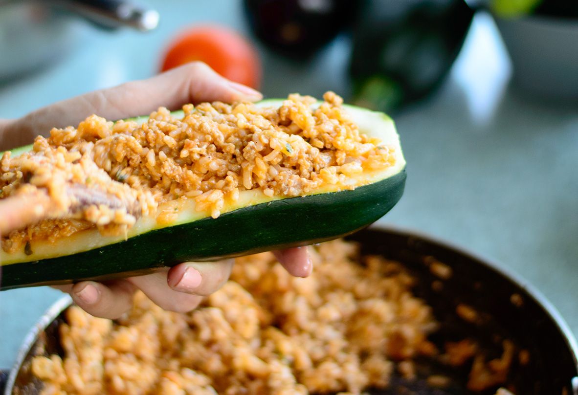 stuffed zucchini