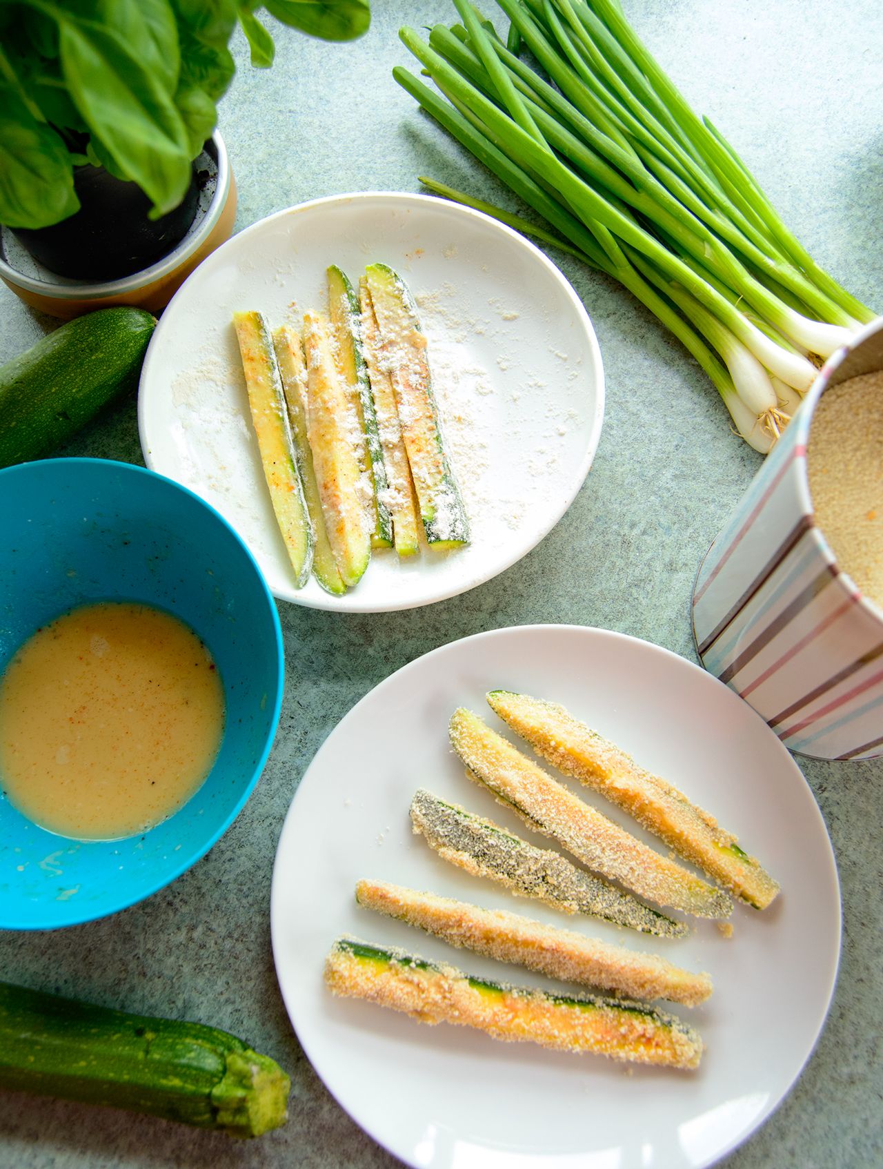 Zucchini fried sticks with dip | My zucchini recipes