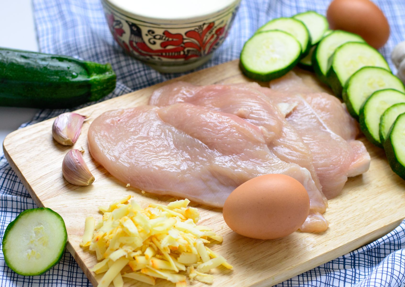 Zucchini chicken casserole