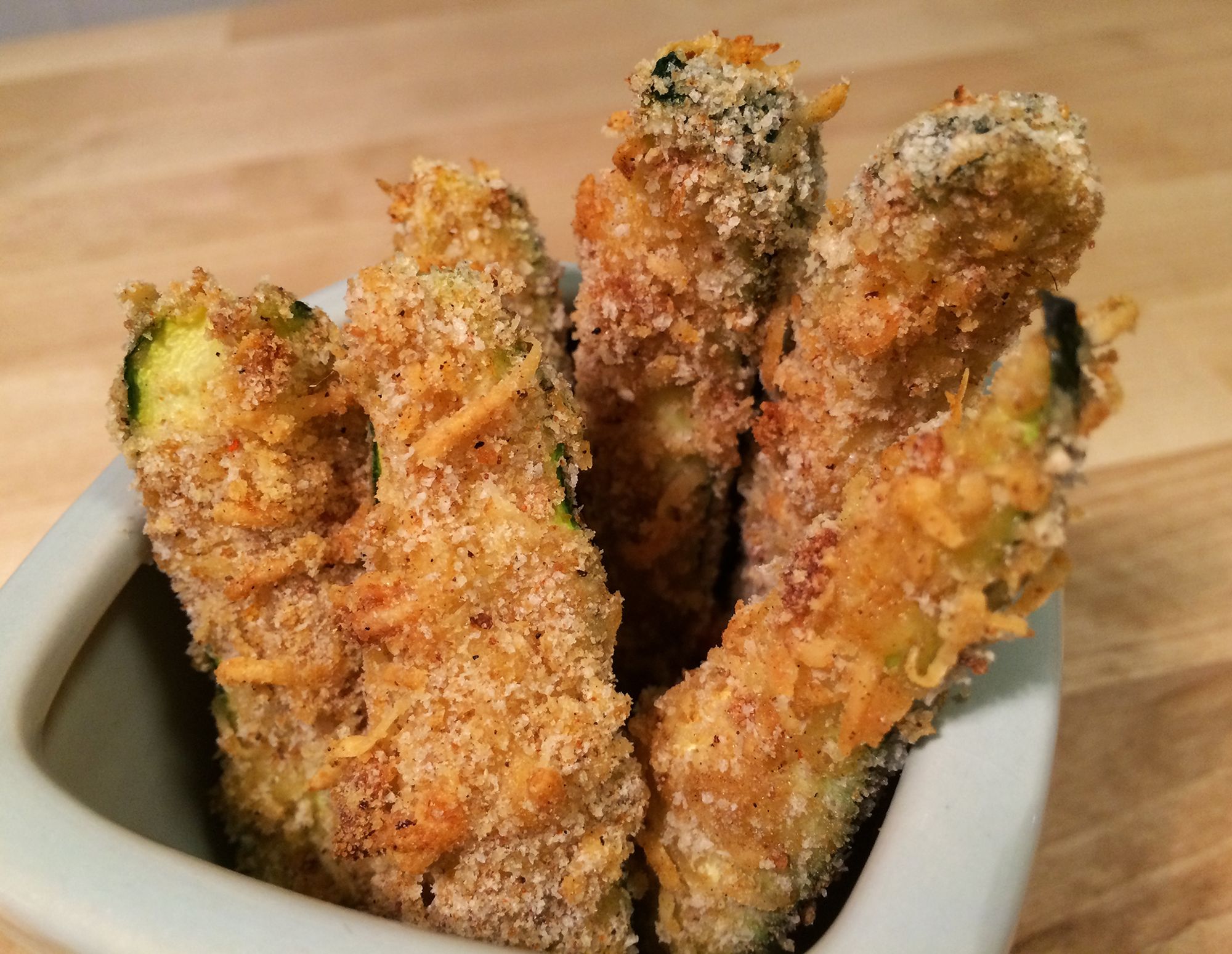 Zucchini fries with parmesan